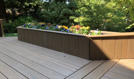 Built in Composite planter box