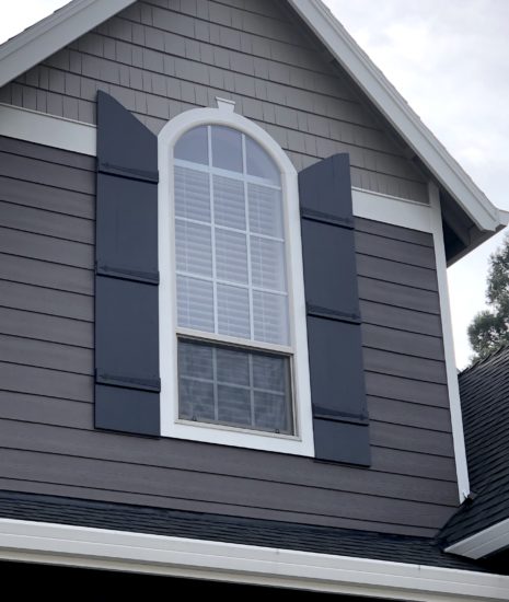 Black board and batten shutters